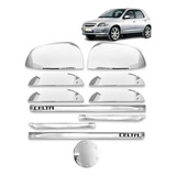 Kit Cromado Aplique Retrovisor Tampa C Celta 2009 4p 2011