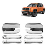 Kit Cromado Maçaneta Retrovisor Jeep Renegade 2015 2021 À
