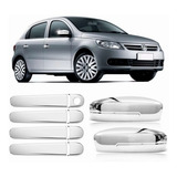 Kit Cromado Voyage E Gol G5 Maçaneta Capa Retrovisor 4p 2009 2010 2011 2012