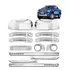 Kit Cromo Ranger 13-15 Retro Maçaneta Milha + X-treme Friso