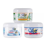 Kit Cronograma Capilar Silicon Mix 3 Mascara De 225g
