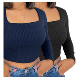 Kit Cropped Feminino Manga