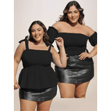 Kit Cropped Feminino Plus