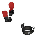 Kit Crossfit Grip Luva Red Nc Extreme Luva Munhequeira Tamanho M