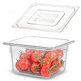 Kit Cuba Gastronômica Acrílica Tampa Gn 1 6 100mm Buffet Profissional