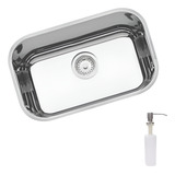 Kit Cuba Inox Tramontina N1 47x30x17 Alto Brilho Com Dosador