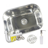Kit Cuba N1 Inox Alto Brilho 46x30x17 Tecnocuba Com Dosador