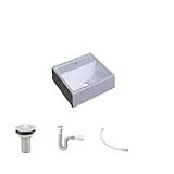 Kit Cuba Q32 C Válvula 1 2 6cm Sifão Pvc Flexível Branca