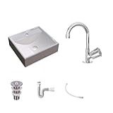 Kit Cuba Q39 C Torneira C50 E Válvula 1 ABS Sifão Pvc Flexível Compace Bege