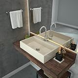 Kit Cuba RT55 Com Torneira Luxo 1195 Metal E Válvula Click 1 Polegada G E Sifão Cromado E Flexível C Bege
