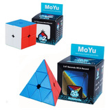 Kit Cubo Magico 2x2   Cubo Mágico Piramide 3x3 Original Cube