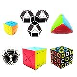 Kit Cubo Mágico Divertido Interativo Jogos De Lógica Caixa Presente Com 6 Peças