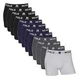 Kit Cueca Boxer Polo Wear 12 Peças Lisas