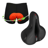 Kit Cueca Gel Almofadado Banco Selim Bicicleta Bike Mtb