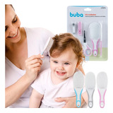 Kit Cuidados Higiene Bebê Pente Escova Cortador De Unha Buba