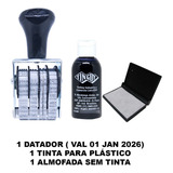 Kit Datador Val fab 3mm   1 Almofada   1 Tinta Para Plástico
