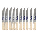 Kit De 10 Facao P Mato C Cabo De Madeira 16 Pol Agrometal