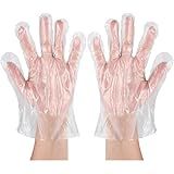 Kit De 100 UNIDADES Luvas Descartáveis De Plástico Transparente