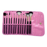 Kit De 12 Pincéis Para Maquiagem Macrilan Kp1 5c Lilás