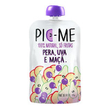 Kit De 12 Purês De Frutas Pera Uva E Maçã 100g