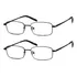 Kit De 2 Oculos De Leitura Lemone Metálico Resistente