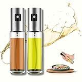 Kit De 2 Spray Borrifador Pulverizador Galheteiro Premium De Vidro Para Azeite E Vinagre Capacidade 100ml Perfeito Para Temperar Saladas Grelhados E Pratos Em Geral Design Elegante E Funcional