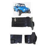 Kit De 3 Latas Capa Protetor De Tucho Do Motor Vw Buggy A Ar