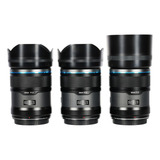 Kit De 3 Lentes De Foco Automático Sirui Sniper F 1 2 sony