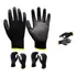 Kit De 3 Pares De Luvas Multitato Preto Epi Segurança 7104
