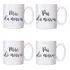 Kit De 4 Canecas 310ml Pai E Mãe Do Noivo E Noiva Casamento 