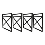 Kit De 4 Suportes Estilo Industrial Profundidade De 30cm