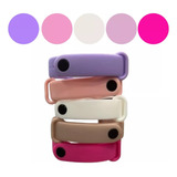Kit De 5 Pulseiras Silicone Para Mi Band 3 4 5 6 Multicores Cor Colorida Largura Da Pulseira 25