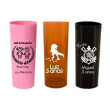 Kit De 50 Copos Long Drink Personalizados