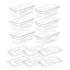 Kit De 6 Cubas Gastronômicas Com Tampa Acrilico 1 3 100mm