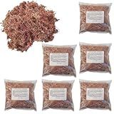 Kit De 6 Musgo Sphagnum Seco Para Orquídeas 5 Litros Cada Retenção De Água Substrato