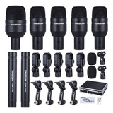 Kit De 7 Microfones Para Bateria