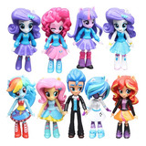 Kit De 9 Miniaturas E Bonecas My Little Pony Equestria Girls