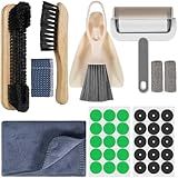 Kit De Acessórios De Bilhar Para Mesa De Bilhar  Conjunto De 10 Peças Com 2 Escovas De Mesa De Sinuca  2 Panos De Polimento De Virola  2 Panos De Limpeza E Polimento  Rolo De Fiapos  Pá De Lixo E
