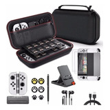 Kit De Acessórios De Estojo Para Nintendo Switch Oled 17 