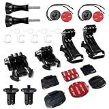 Kit De Acessórios De Montagem De Fivela Adesiva Para Capacete Compatível Com Insta360 ACE Pro ONE X4 X3 X2 X RS R GO 3 2 GoPro Hero 12 11 10 9 8 7 Max Fusion Session E DJI Osmo Action Cameras