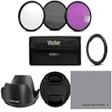 Kit De Acessórios Essenciais Para Canon PowerShot SX530 HS SX520 HS SX60 HS SX50 HS SX40 Inclui Anel Adaptador De Filtro Kit De Filtro De Foto HD UV CPL FLD Para Sol De Lente Baioneta 