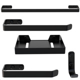 Kit De Acessórios Para Banheiro Preto 5 Itens