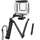 Kit De Acessórios Para Gopro Hero 8 Black Caixa Estanque Tripé 3 Way