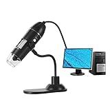 Kit De Acessórios Para Microscópio 8 LED 50X 100X Microscópio Eletrônico Digital Com Suporte De Microscópio Slides