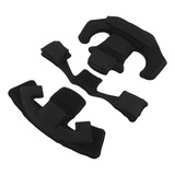 Kit De Acolchoamento De Capacete Preto Preto  3 Peças De Alm