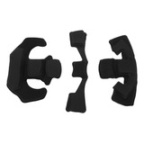 Kit De Acolchoamento De Capacete Preto Preto  3 Peças De Alm