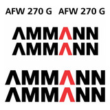 Kit De Adesivo decalque Rolo Compactador Ammann Afw 270 G