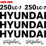 Kit De Adesivo Para Escavadeira Hyundai