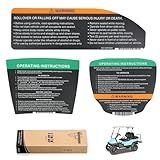 Kit De Adesivos De Painel E Adesivo De Volante Para Carro De Clube Acessórios De Substituição De Carrinho De Golfe
