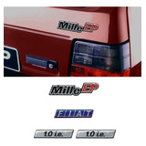 Kit De Adesivos Fiat Uno Mille Ep 1.0 I.e Emblemas Resinados Cor Colorido